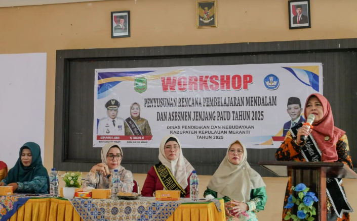 Bunda PAUD Meranti Buka Workshop Penyusunan Rencana Pembelajaran Jelang Tahun Ajaran 2025