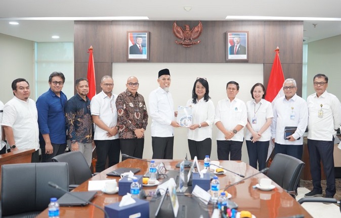 Wako Dumai Temui Wamen PU, Sampaikan Proposal Sejumlah Kegiatan Infrastruktur