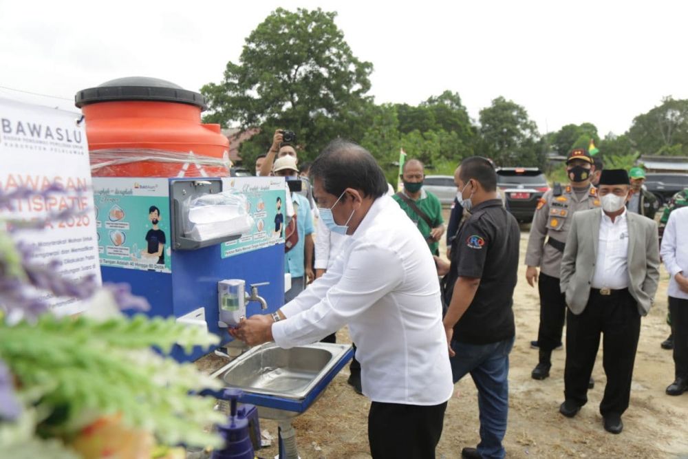 Mayoritas TPS di Pelalawan Sudah Jalankan Protokol Kesehatan