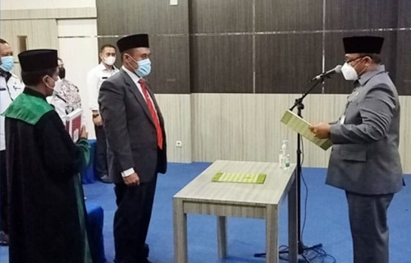 Dr Zuldi Afki Sp.P Dilantik Menjadi Dirut RSUD Rokan Hulu
