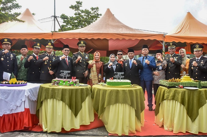 Peringatan HUT ke-78 TNI di Kodim Bengkalis, Bupati Kasmarni: Teruslah Menjadi Patriot Tangguh