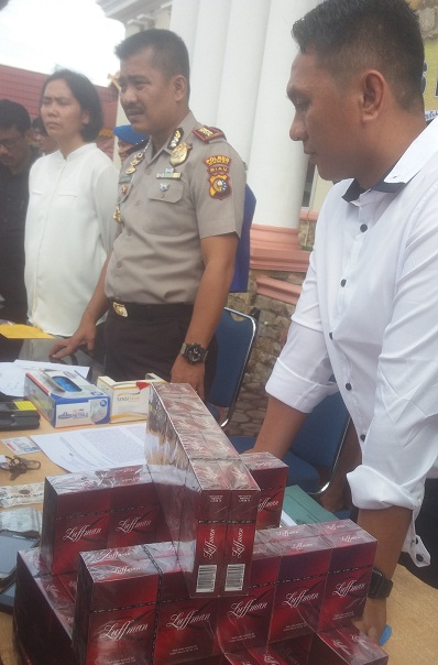 Dikira Bawa Mega Narkoba Dari Sungai Sembilan,  Polisi Tangkap 119.100 Bungkus Rokok  Luffman Ilegal 