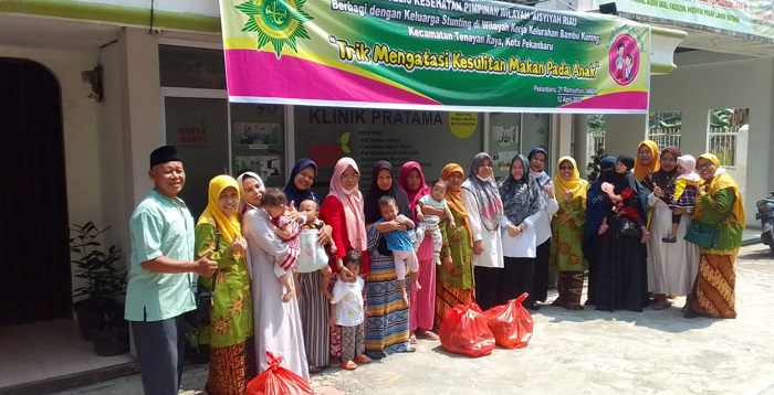 Majelis Kesehatan PW Aisyiyah Riau,  Bagi Paket Stunting Pada Balita