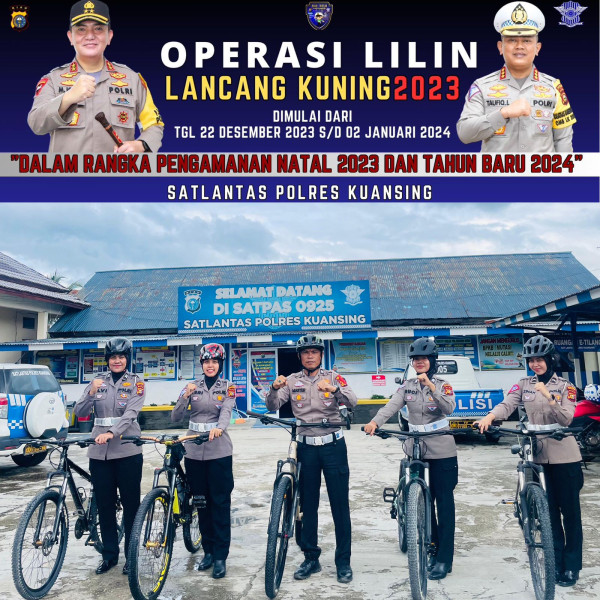 Satlantas Polres Kuansing Giat Keselamatan Dalam Rangka Cooling System Menuju Pemilu Damai