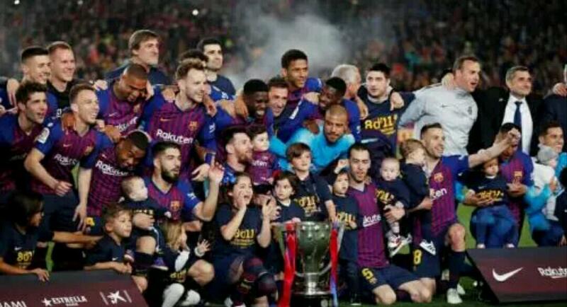 Selamat! Barcelona  Juara La Liga Musim 2018/2019