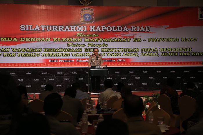 Polda dan Forkopimda Silaturahmi Bersama Elemen Masyarakat se-Provinsi Riau