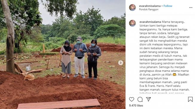 Kisah Pilu, Korban Corona Dimakamkan Disaksikan Tiga Anaknya Saja, 