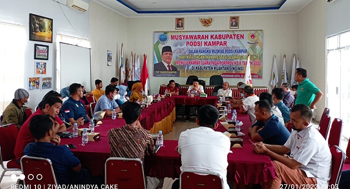 Jadi Tuan Rumah Porprov Riau 2022, KONI Kuansing Kunjungan Kerja ke Kampar