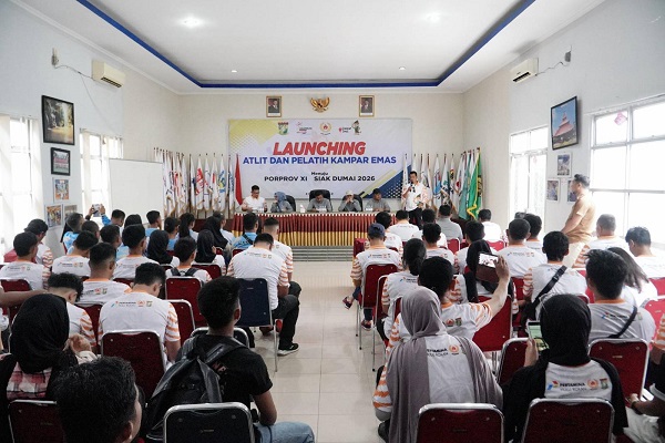 Haornas ke-42, Bupati Kampar Launching Atlit dan Pelatih Kampar Emas