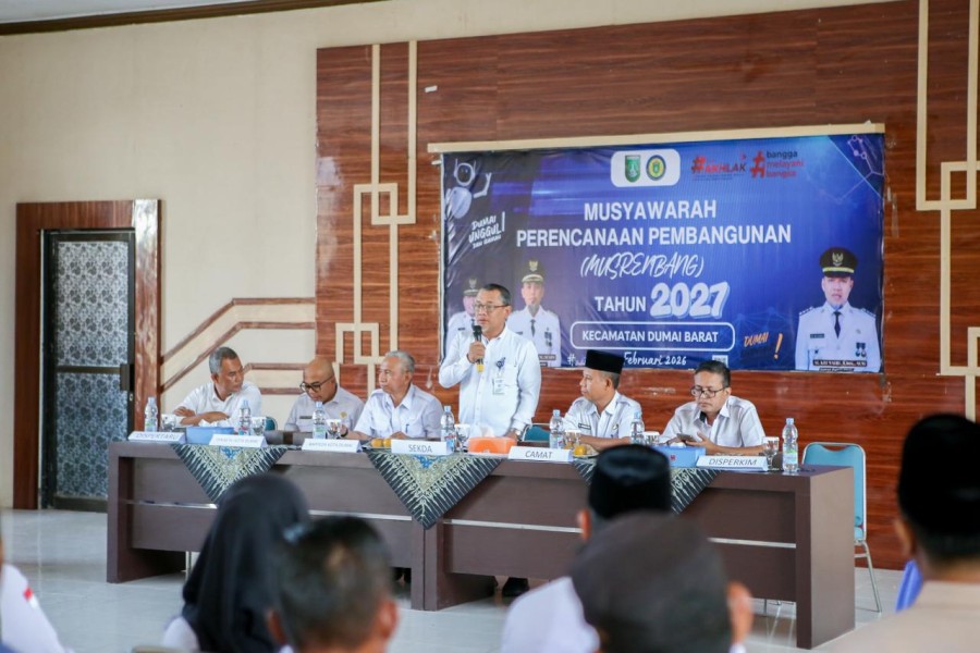 Buka Musrenbang di Kecamatan Dumai Barat, Sekdako Paparkan Sektor Pembangunan Prioritas Pemko Dumai di Tahun 2026