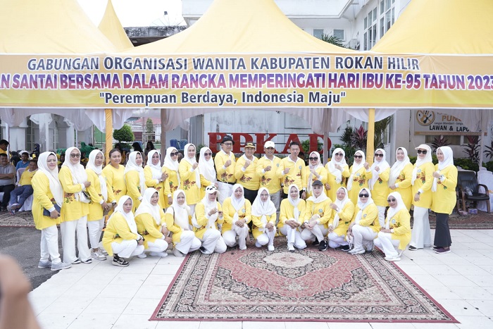 Peringati Hari Ibu ke-95, GOW Rohil Gelar Jalan Santai Bersama
