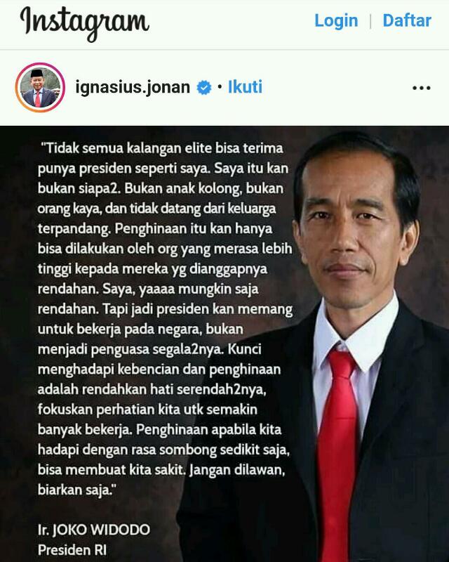 Curhat Jokowi: Tak Semua Kalangan Elite Terima Punya Presiden Seperti Saya, Saya Bukan Siapa-siapa, Bukan Anak Kolong....