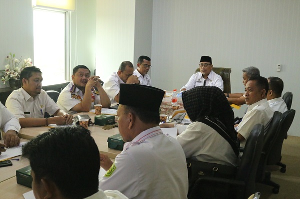 Sekda Inhil Pimpin Rapat Persiapan Kedatangan Gubri