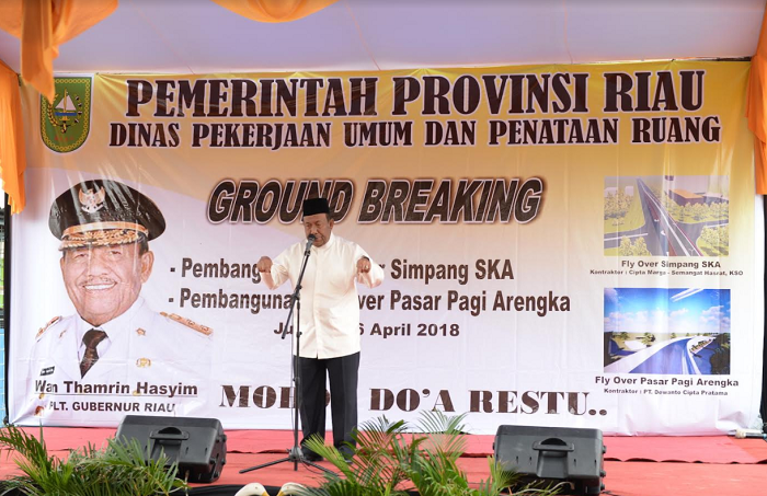 Sudah Groundbreaking, Pembangunan 2 Fly Over di Pekanbaru Ditargetkan Rampung Tahun Depan
