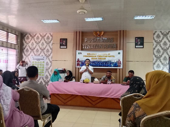 Sekcam Kulim Peri Susanto Buka Loka Karya Mini Lintas Sektor Pukesmas Tenayan Raya