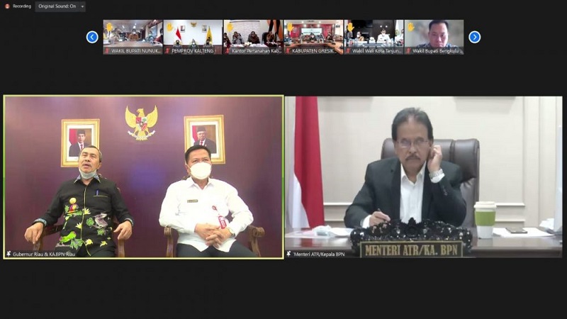 Syamsuar Minta Dukungan Menteri  ATR/BPN  Terkait Permasalahan Kebun Inti Plasma di Riau