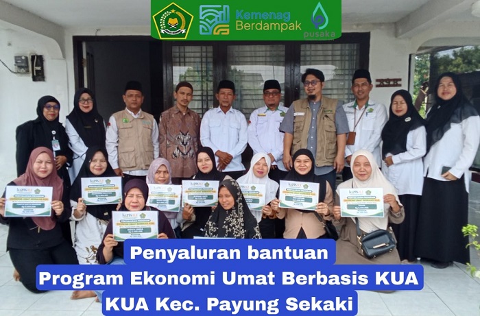 KUA Payung Sekaki dan Lazis RJ  Salurkan  