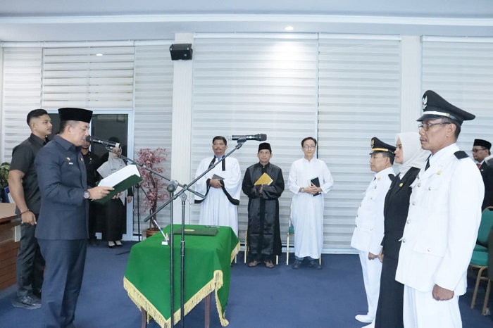 Sekda Inhu Lantik 28 Pejabat Administrator dan Pengawas