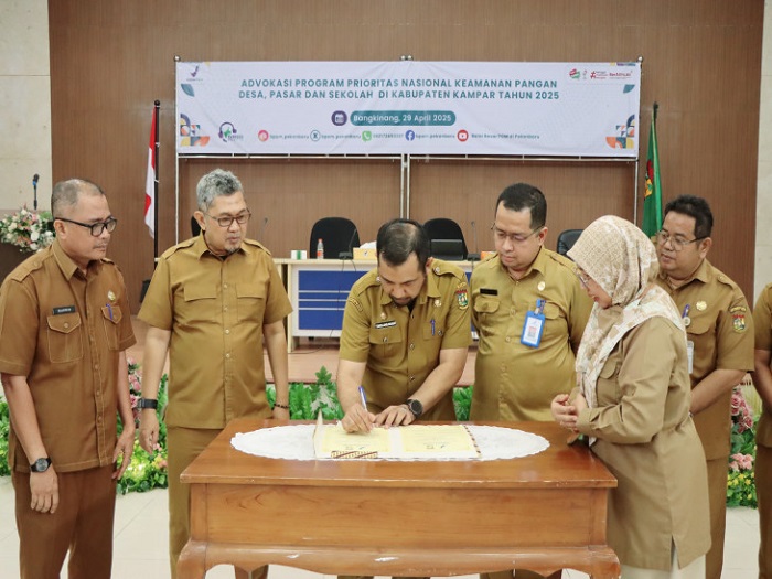 Pemkab Kampar Teken  Komitmen Program Prioritas  Nasional Keamanan Pangan