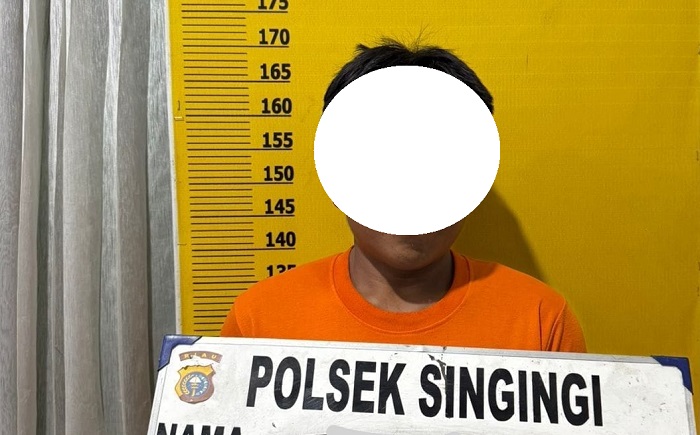 Penggrebekan di Logas Hilir,  Polisi Tangkap Satu Pelaku PETI, Dua Orang Melarikan Diri