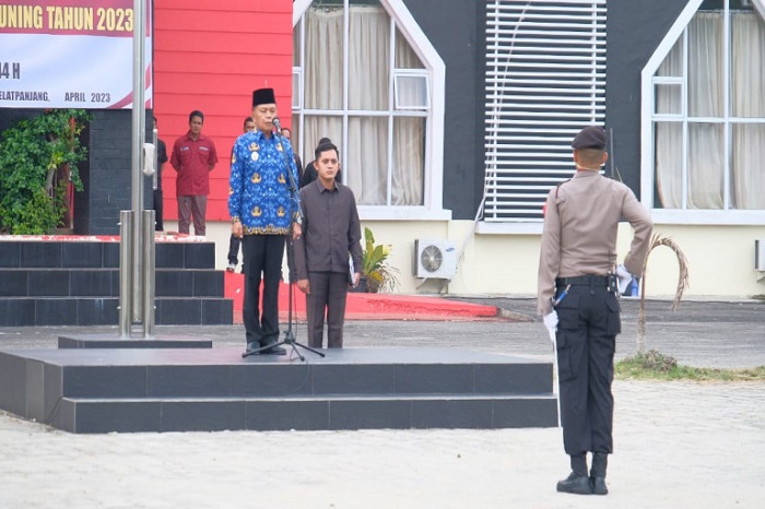 Plt. Bupati H. Asmar Pimpin Apel Gelar Pasukan Operasi Ketupat Lancang Kuning 2023