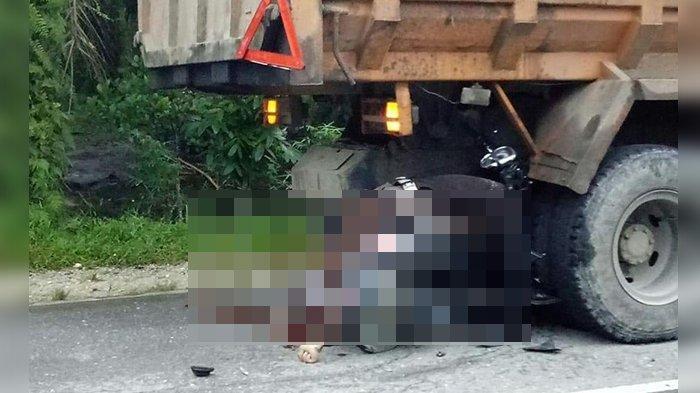 BRAKKK...Tabrak Truk Sedang Berhenti, Anggota Satlantas Polres Pelalawan Tewas Mengenaskan
