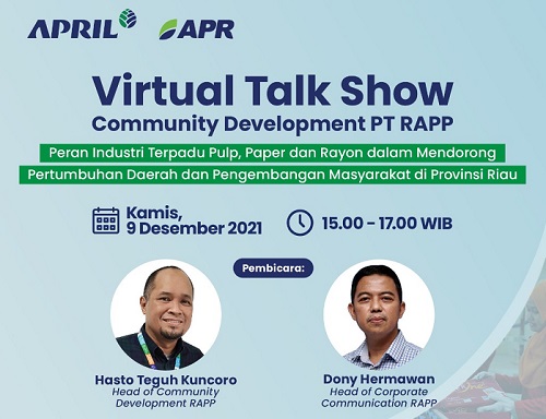 Webinar LKTJ PT RAPP dan PT APR  Paparkan Program Unggulan Community Development