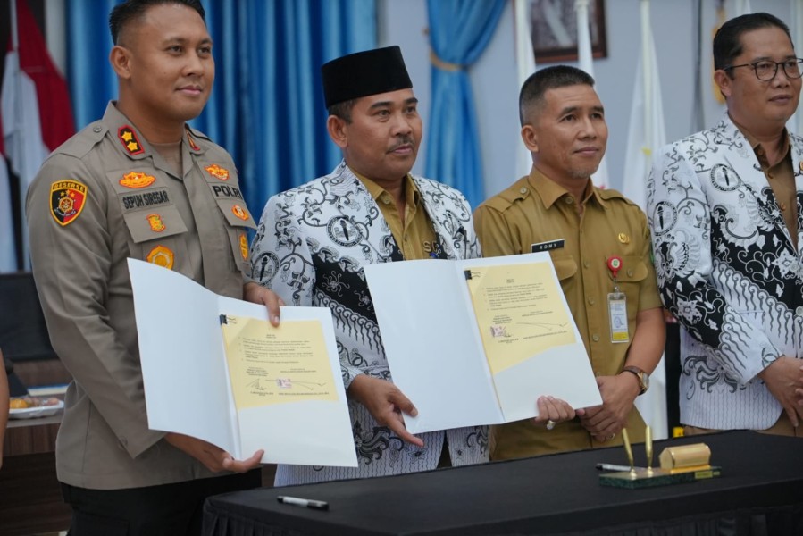 Polres Siak dan PGRI Tandatangani MoU, Perkuat Pendidikan dan Perlindungan Guru