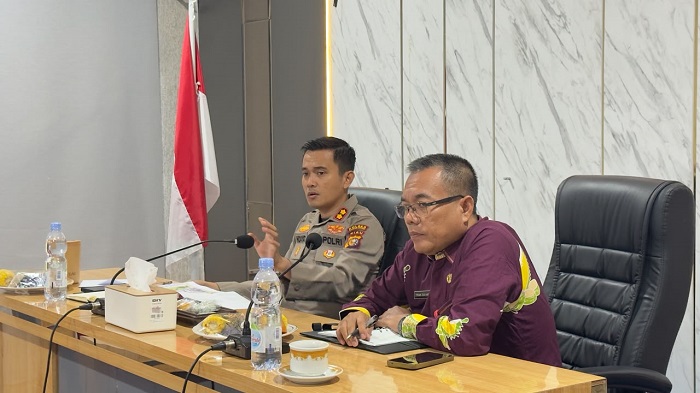Kapolres Kuansing Pimpin Rakor Pengamanan Pacu Jalur Tepian Narosa 2026