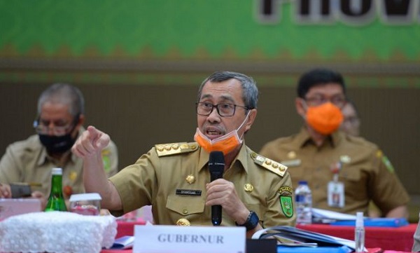 Gubernur Riau Sarankan Kabupaten Kota di Zona Merah Gelar PSBM