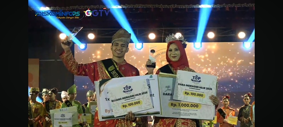 Bujang Dara Inhil 2026 Dinobatkan, Bupati Minta Jadi Role Model Generasi Muda