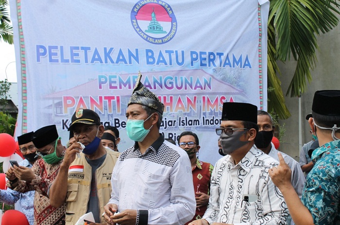 Wawako Ayat Cahyadi Hadiri Peletakan Batu Pertama Panti Asuhan 'IMSA' KB PII Riau