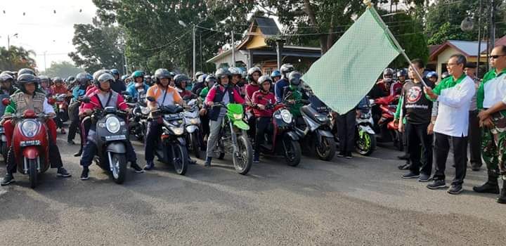 Bupati Mursini Lepas Ribuan Peserta Touring Kerukunan