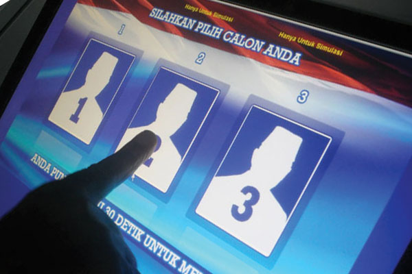 Pertama di Riau, Inhu Laksanakan e-Voting Pilkades