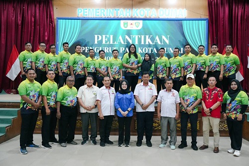Wawako Resmi Lantik Pengurus PASI Kota Dumai Periode 2025-2029