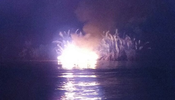 KM Vega  Jaya GT 5 Terbakar di Sungai Perak, Satu Awak Kapal Dilaporkan Hilang