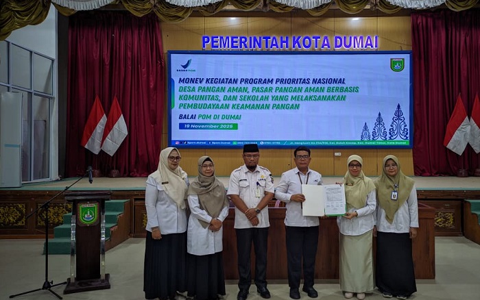 Pemkot  Dumai dan BPOM Teken Komitmen Bersama Wujudkan Pangan Aman