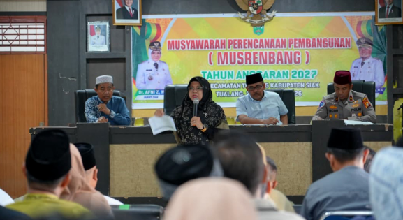 Bupati Afni Safari Ramadhan dan Hadiri Musrenbang di Tualang