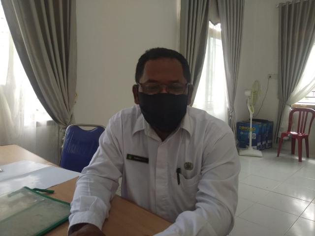 Pakai Dana Desa 2020, Pemerintah Desa Simpang Harapan-Rohul Bangun Jalan Semenisasi 