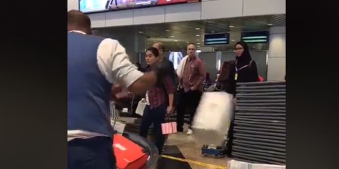 JANGAN MARAH DULU... Begini Cerita Sebenarnya Petugas Bandara Banting Air Zamzam Milik Jemaah
