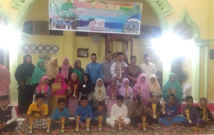 Mahasiswa Kukerta UIN Suska Riau Gelar Festival Anak Sholeh di Kampung Sungai Selodang
