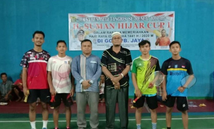 Meriahkan Idul Adha, Kades Koto Tuo Sponsori Home Tournament Bulu Tangkis di PB Jaya