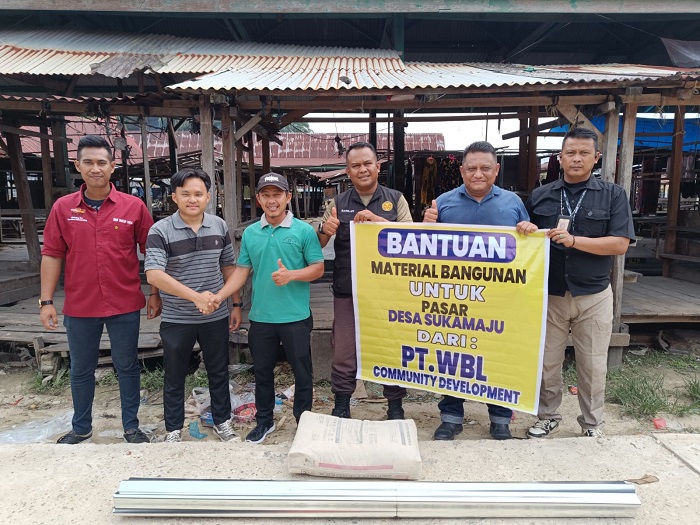 PT WBL Salurkan Bantuan Pembangunan Pasar, Sekolah dan Rumah Ibadah di Singingi Hilir