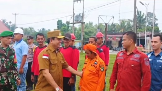 Pemkab Rohul Gelar Apel Siaga Karhutla di Kepenuhan Hulu