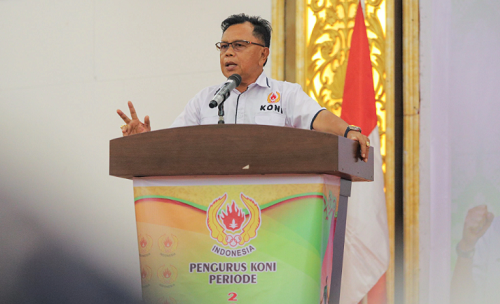 Pelantikan Pengurus KONI Meranti 2024-2028, Plt Bupati Asmar Dorong Peningkatan Prestasi Olahraga