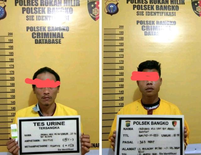 Dua Pelaku Pencuri Tas Sopir Truk Ditangkap Polres Rohil