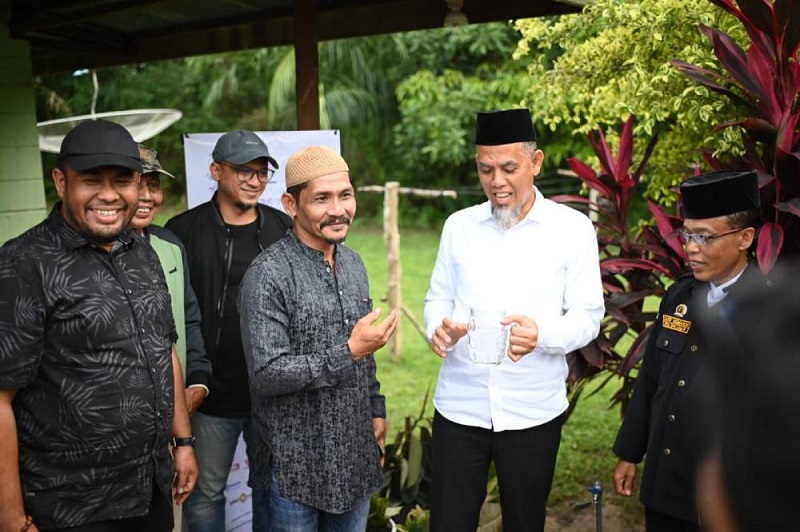 Rumah Warga  Di Kecamatan Medang Kampai Mulai Teraliri Air PDAM