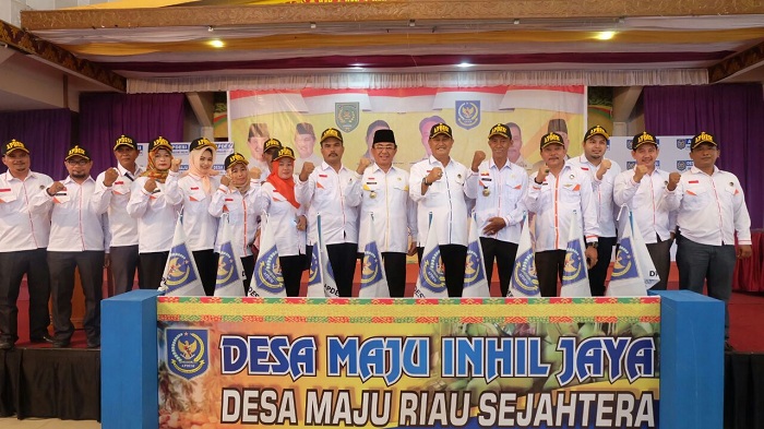 Bupati HM Wardan Kukuhkan Kepengurusan DPC APDESI Inhil Periode 2017-2022