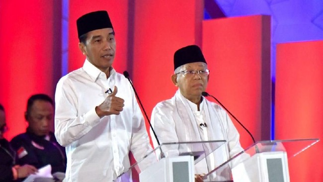 Sah! KPU Tetapkan Jokowi-Ma'ruf Presiden dan Wapres Terpilih, Prabowo-Sandi Tak Hadir 