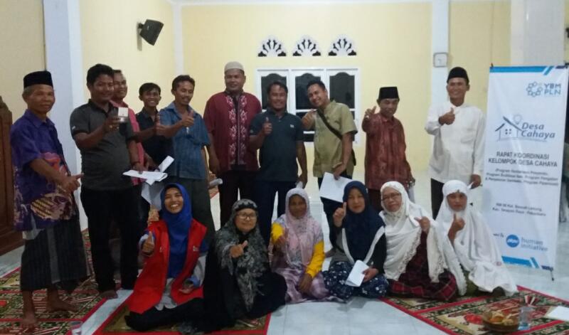 YBM PLN Riau dan Kepri Bersama PKPU HI Lakukan Pendampingan Rakor Kelompok Desa Cahaya